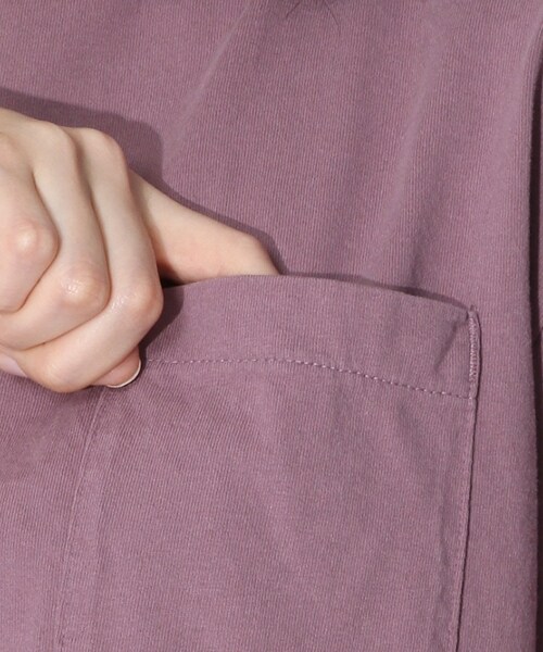 niko and...(ニコアンド)の「アメリカ綿ビッグTシャツ(トップス・ホワイト/モカ/ネイビー/パープル・M/L)」の13枚目の写真