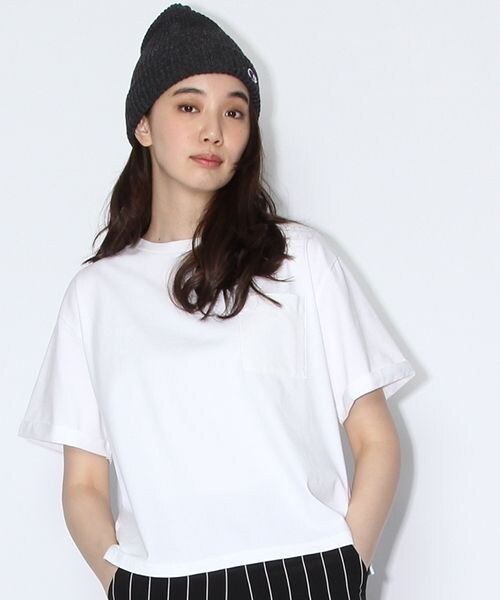 niko and...(ニコアンド)の「アメリカ綿ビッグTシャツ(トップス・ホワイト/モカ/ネイビー/パープル・M/L)」の16枚目の写真