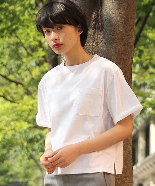 niko and...(ニコアンド)の「アメリカ綿ビッグTシャツ(トップス・ホワイト/モカ/ネイビー/パープル・M/L)」の1枚目の写真