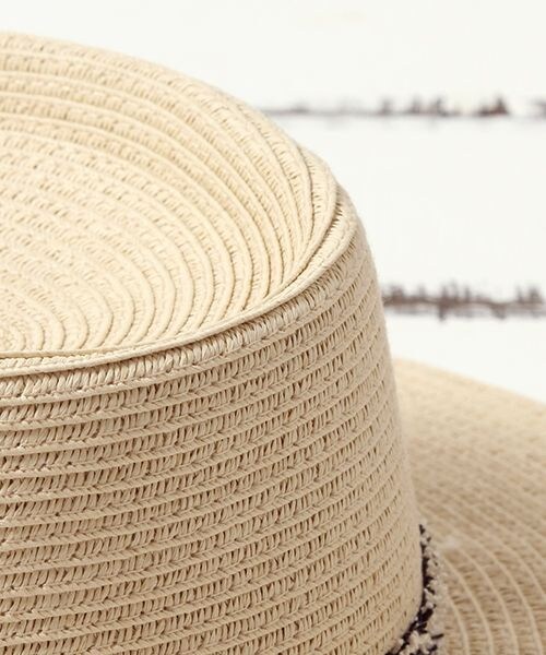 niko and...（ニコアンド）の「オリジナル ブレードカンカン帽（帽子・ナチュラル/ダークブラウン/ライトブルー・F）」の7枚目の写真