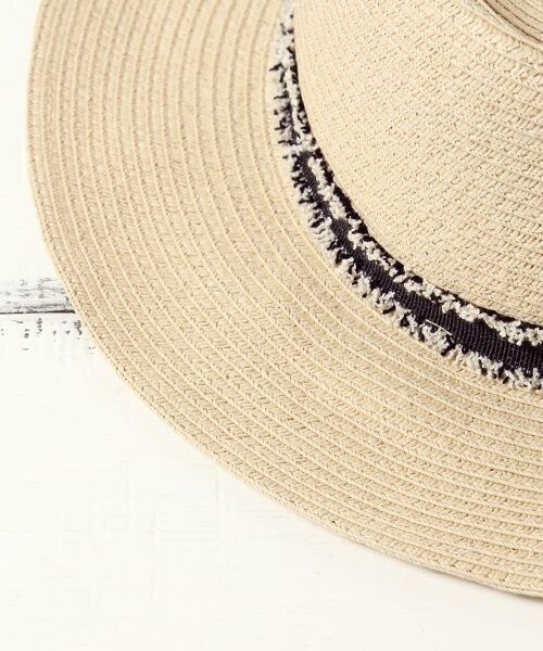 niko and...（ニコアンド）の「オリジナル ブレードカンカン帽（帽子・ナチュラル/ダークブラウン/ライトブルー・F）」の6枚目の写真