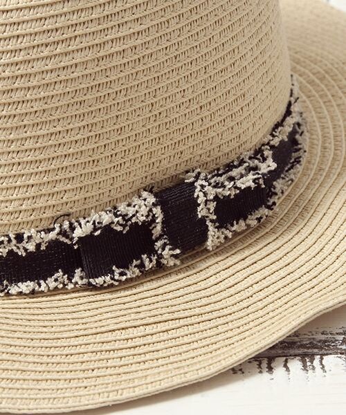 niko and...（ニコアンド）の「オリジナル ブレードカンカン帽（帽子・ナチュラル/ダークブラウン/ライトブルー・F）」の8枚目の写真