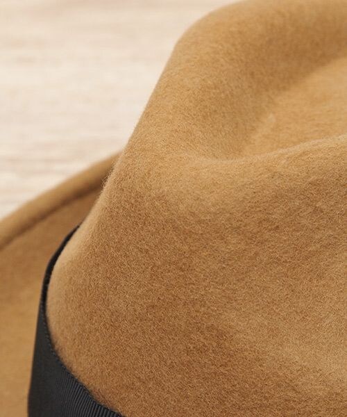 niko and...（ニコアンド）の「オリジナル フェルト中折れベルトハット（帽子・ブラック/キャメル/ネイビー・F）」の6枚目の写真