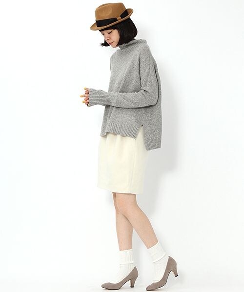 niko and...（ニコアンド）の「オリジナル フェルト中折れベルトハット（帽子・ブラック/キャメル/ネイビー・F）」の4枚目の写真