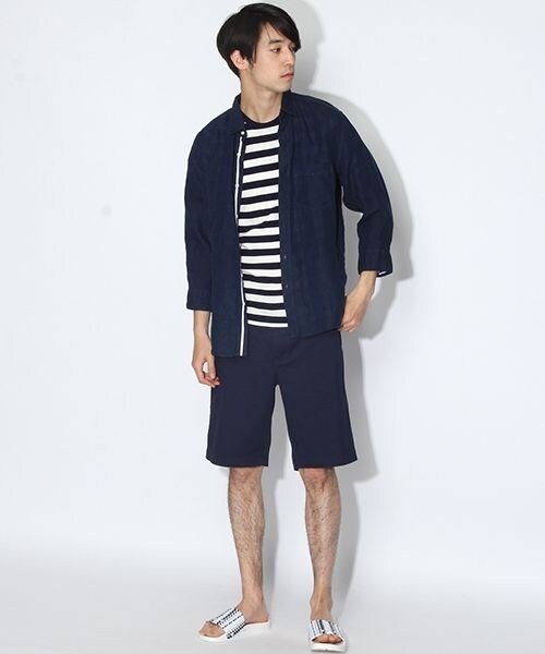 niko and...(ニコアンド)の「MEN'S チノショートパンツ(パンツ・オフホワイト/レッド/ベージュ/グリーン/ネイビー・M/L)」の5枚目の写真