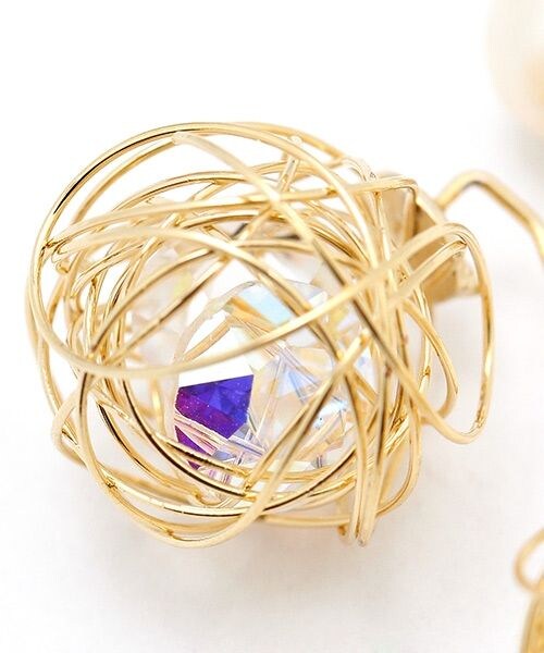 niko and...（ニコアンド）の「オリジナル グローブストーン入りオメガ（アクセサリー・ホワイト/ブラック・F）」の5枚目の写真