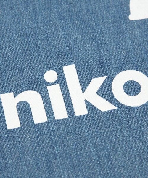 niko and...（ニコアンド）の「オリジナル ニコロゴトートバッグ 2WAY（バッグ・ホワイト/ブラック/ブルー・F）」の9枚目の写真