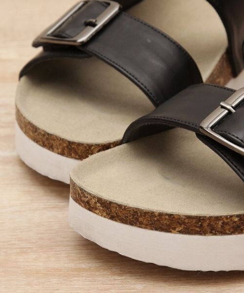 niko and...（ニコアンド）の「オリジナル フットベットサンダル（シューズ・ホワイト/シルバー/ブラック/カーキ・M(23.5-24cm)/L(24-24.5cm)）」の10枚目の写真