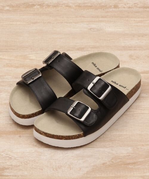 niko and...（ニコアンド）の「オリジナル フットベットサンダル（シューズ・ホワイト/シルバー/ブラック/カーキ・M(23.5-24cm)/L(24-24.5cm)）」の9枚目の写真