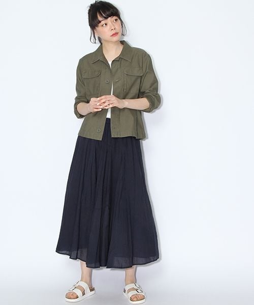 niko and...（ニコアンド）の「オリジナル フットベットサンダル（シューズ・ホワイト/シルバー/ブラック/カーキ・M(23.5-24cm)/L(24-24.5cm)）」の7枚目の写真