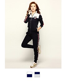 Moery Sport | モエリースポーツフランスラインセットアップ　レディース(セットアップ)