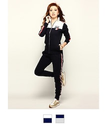 Moery Sport | モエリースポーツフランスラインセットアップ　レディース(セットアップ)