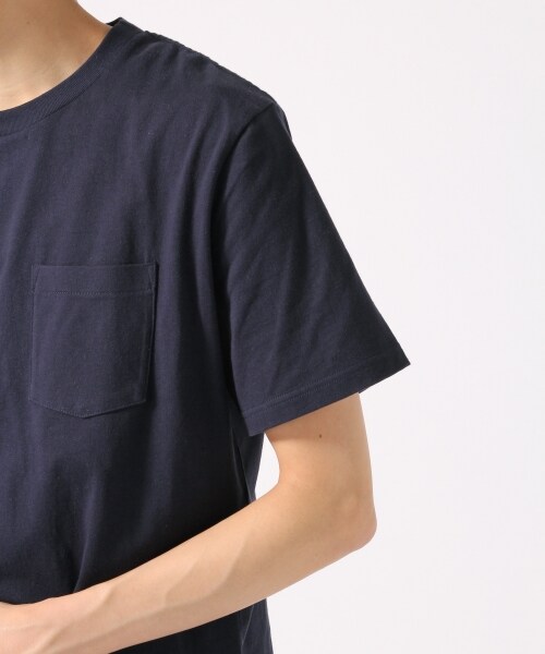 RAGEBLUE(レイジブルー)の「ポケット付きTシャツ(トップス・クレイジー/ホワイト/オフホワイト/ブラック/グレー/ブラウン/オリーブ/ライトブルー/ブルー/ネイビー・S/M/L)」の18枚目の写真