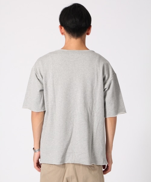 RAGEBLUE（レイジブルー）の「＜USAコットン使用＞カットオフ裏毛スウェット半袖（トップス・ホワイト/グレー/ピンク系/ブラウン/ブルー・M/L）」の8枚目の写真