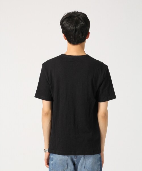 RAGEBLUE(レイジブルー)の「スラブジャガードTシャツ(トップス・ホワイト(クルー)/ホワイト(Vネック)/ブラック(Vネック)/ピンク(クルー)/ブラウン(クルー)/ネイビー(クルー)・M/L)」の9枚目の写真