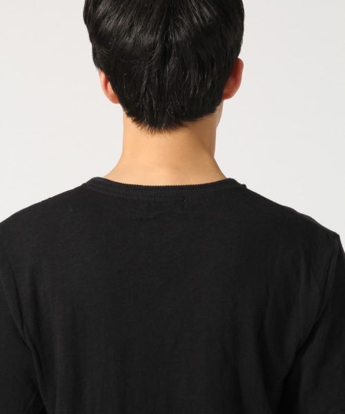 RAGEBLUE(レイジブルー)の「スラブジャガードTシャツ(トップス・ホワイト(クルー)/ホワイト(Vネック)/ブラック(Vネック)/ピンク(クルー)/ブラウン(クルー)/ネイビー(クルー)・M/L)」の13枚目の写真