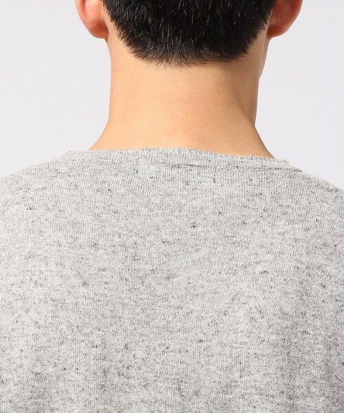 RAGEBLUE（レイジブルー）の「TOPリネン混Vカーデ7分袖（トップス・グレー/ベージュ/ブルー系/ネイビー・M/L）」の11枚目の写真