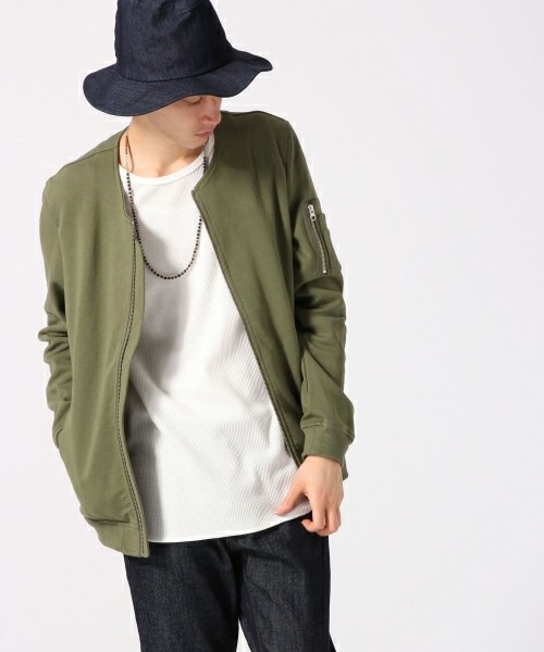 RAGEBLUE（レイジブルー）の「＜今期もマスト！＞カットMA-1（ジャケット/アウター・オリーブ・M/L/XL）」の14枚目の写真