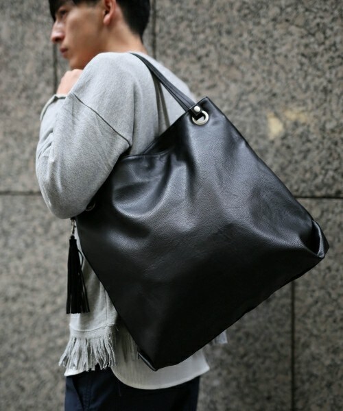 Rageblue レイジブルー の 持ち方様々 フェイクスエードトートショルダーbag バッグ Wear