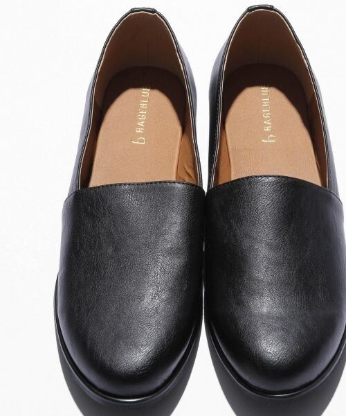 RAGEBLUE（レイジブルー）の「フェイクレザースリッポンシューズ（シューズ・ブラック/ブラウン・M(26~27)/L(27~28)）」の8枚目の写真