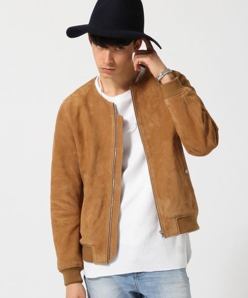 RAGEBLUE（レイジブルー）の「スウェードノーカラーブルゾン（）」 - WEAR