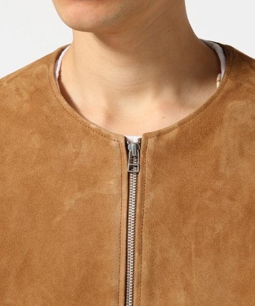 RAGEBLUE（レイジブルー）の「スウェードノーカラーブルゾン（）」 - WEAR