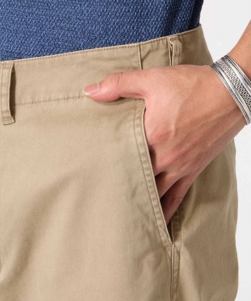 RAGEBLUE（レイジブルー）の「＜人気沸騰！カットオフ仕様＞ワイドアンクルパンツ（パンツ・ベージュ/オリーブ・M/L）」の6枚目の写真