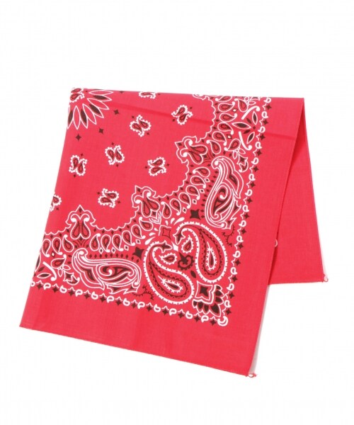 RAGEBLUE（レイジブルー）の「＜USA製＞バンダナ（ファッション雑貨・ホワイト/ブラック/レッド/オリーブ系/ネイビー・ONE SIZE）」の4枚目の写真