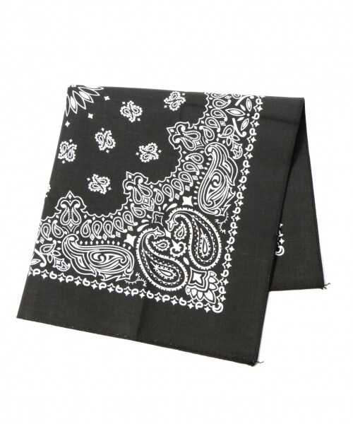 RAGEBLUE（レイジブルー）の「＜USA製＞バンダナ（ファッション雑貨・ホワイト/ブラック/レッド/オリーブ系/ネイビー・ONE SIZE）」の2枚目の写真