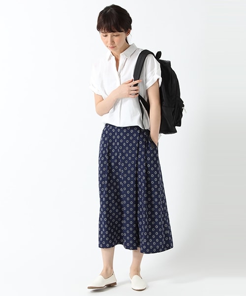 studio CLIP（スタディオクリップ）の「プリントアソートスカーチョ（パンツ・ストライプ/小紋柄/花柄/チェック・M/L）」の6枚目の写真