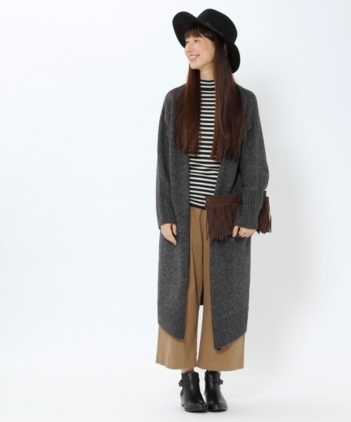 studio CLIP（スタディオクリップ）の「ツイルタックワイドパンツ（パンツ・ブラック/ベージュ/カーキ/ネイビー・M/L）」の7枚目の写真