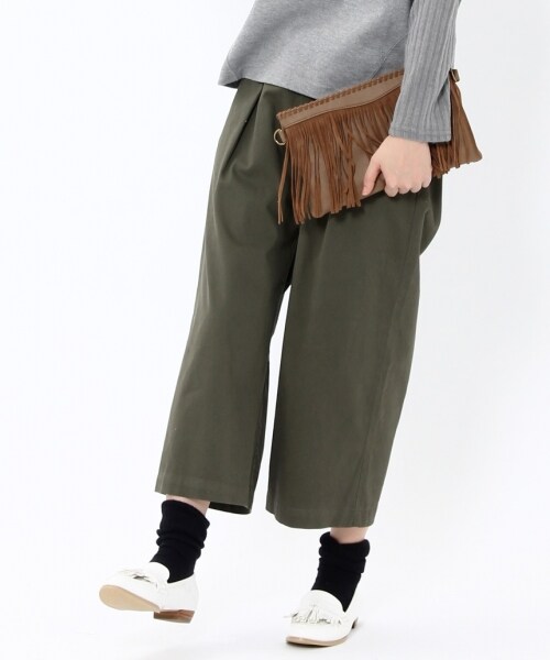 studio CLIP（スタディオクリップ）の「ツイルタックワイドパンツ（パンツ・ブラック/ベージュ/カーキ/ネイビー・M/L）」の3枚目の写真