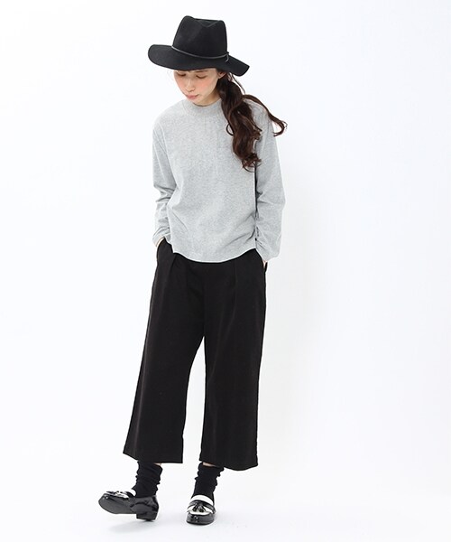 studio CLIP（スタディオクリップ）の「ツイルタックワイドパンツ（パンツ・ブラック/ベージュ/カーキ/ネイビー・M/L）」の6枚目の写真