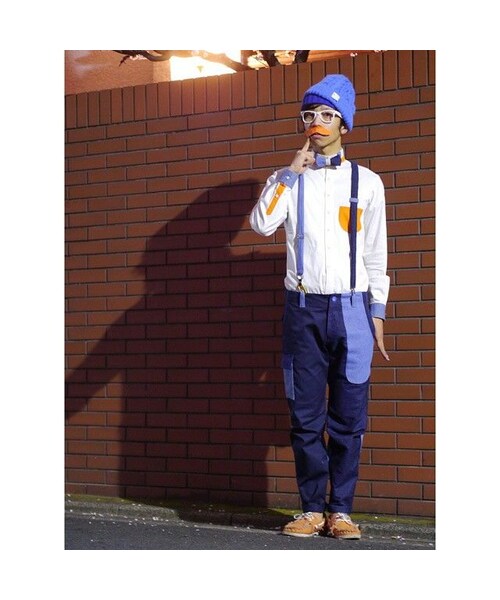 NIRAME.CO(ニラメッコ)の「蝶カラーしゃつ(シャツ/ブラウス・メンズ・その他)」の1枚目の写真