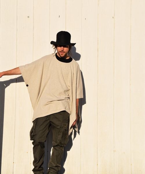 VIRGOwearworks（ヴァルゴウェアワークス）の「SLAV OPEN PONCHO ポンチョ（トップス・メンズ・KHAKI/BLACK/BEIGE・2/3/4）」の18枚目の写真