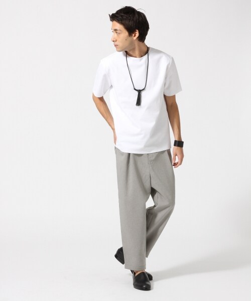 HARE（ハレ）の「メランジテーパードパンツ（パンツ・ブラック/グレー・S/M）」の3枚目の写真