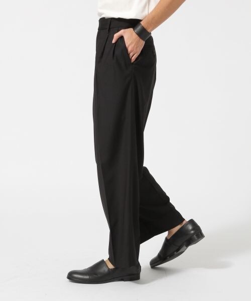 HARE（ハレ）の「タックワイドパンツ（パンツ・ブラック/グレー/ブラウン・S/M/L）」の8枚目の写真