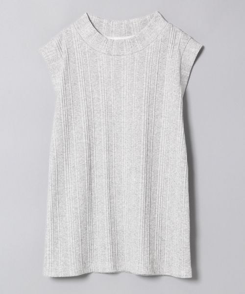 JEANASIS（ジーナシス）の「ランダムテレコノースリーブ（トップス・オフホワイト()/ブラック()/グレー()/グリーン()・FREE）」の3枚目の写真