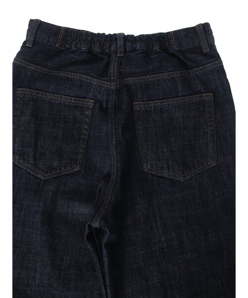 w closet（ダブルクローゼット）の「10ozデニムワイドロングパンツ（パンツ・レディース・ブルー/ネイビー・FREE）」の10枚目の写真