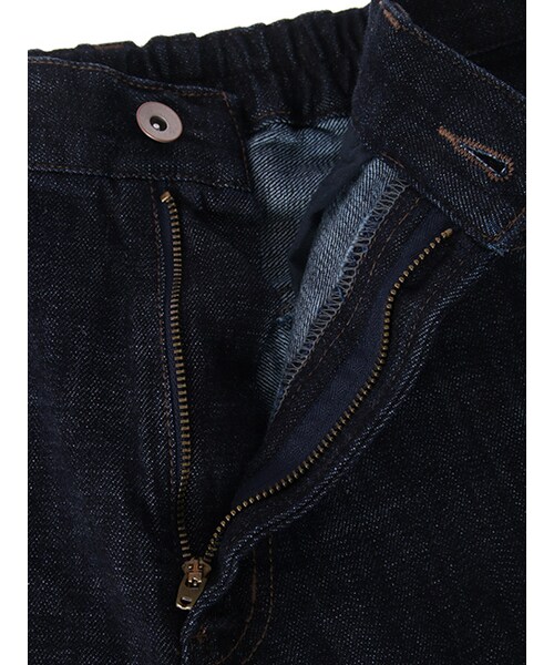 w closet（ダブルクローゼット）の「10ozデニムワイドロングパンツ（パンツ・レディース・ブルー/ネイビー・FREE）」の8枚目の写真