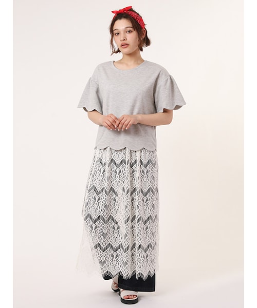 w closet（ダブルクローゼット）の「10ozデニムワイドロングパンツ（パンツ・レディース・ブルー/ネイビー・FREE）」の14枚目の写真