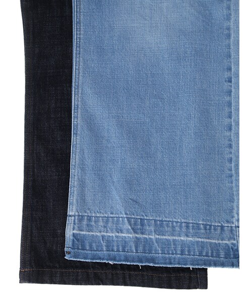 w closet（ダブルクローゼット）の「10ozデニムワイドロングパンツ（パンツ・レディース・ブルー/ネイビー・FREE）」の11枚目の写真