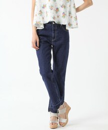 BLISS POINT | 12.5OZカットオフデニムフレアパンツ(パンツ)