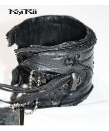 kmrii  レザー リストバンド ブレスレット kmrii レザー リストバンド ブレスレット - メルカリ