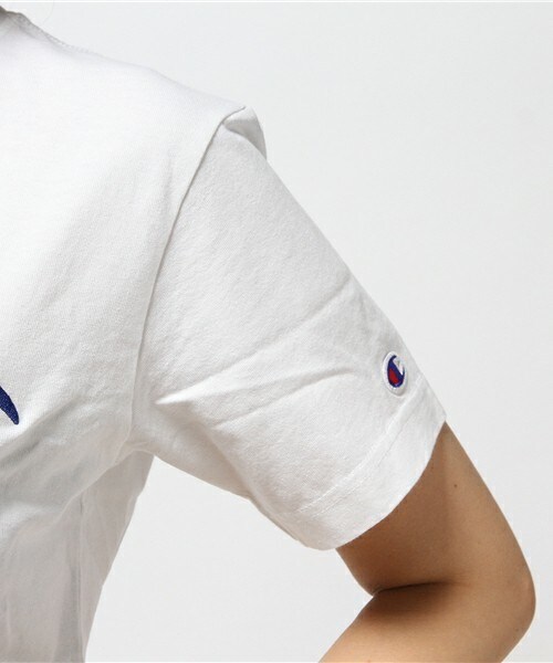 Champion（チャンピオン）の「champion ロゴTシャツ（Tシャツ/カットソー・レディース・ホワイト/ブラック/杢グレー・36）」の8枚目の写真