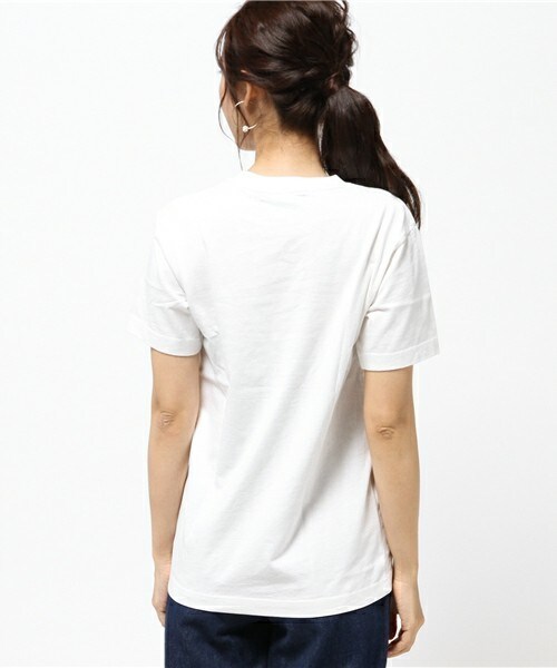 Champion（チャンピオン）の「champion ロゴTシャツ（Tシャツ/カットソー・レディース・ホワイト/ブラック/杢グレー・36）」の6枚目の写真