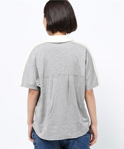 FRAPBOIS（フラボア）の「スムーT（Tシャツ/カットソー・レディース・ホワイト/グレー/イエロー・1）」の6枚目の写真