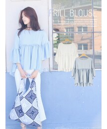 KORMARCH | フリルブラウス(シャツ/ブラウス)