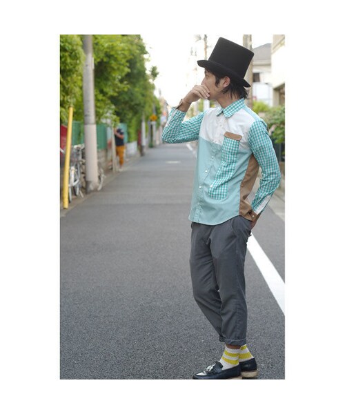 NIRAME.CO（ニラメッコ）の「フリーフォールしゃつ　ミントフレイバー（シャツ/ブラウス・メンズ・その他）」の5枚目の写真