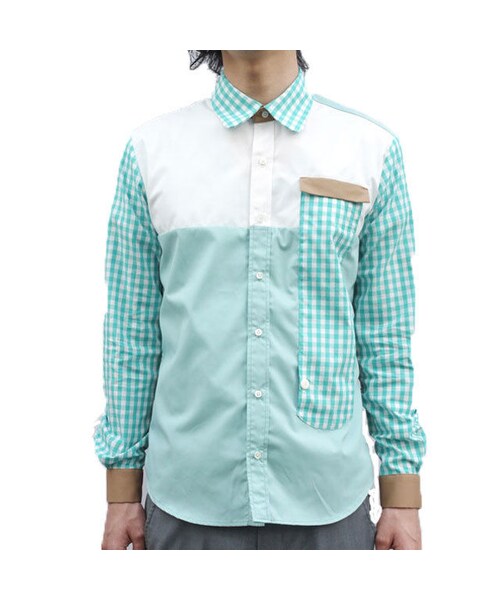 NIRAME.CO（ニラメッコ）の「フリーフォールしゃつ　ミントフレイバー（シャツ/ブラウス・メンズ・その他）」の3枚目の写真